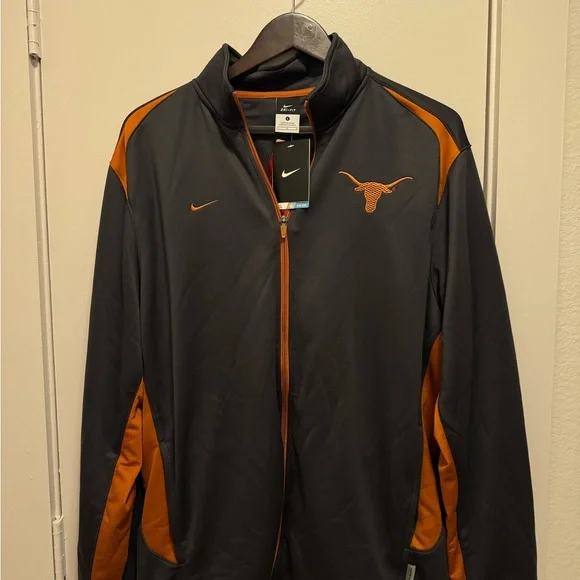 Texas Longhorns Nike Lightweight Dri-Fit Jacket with Full-Zip NWT - Picture 1 of 10